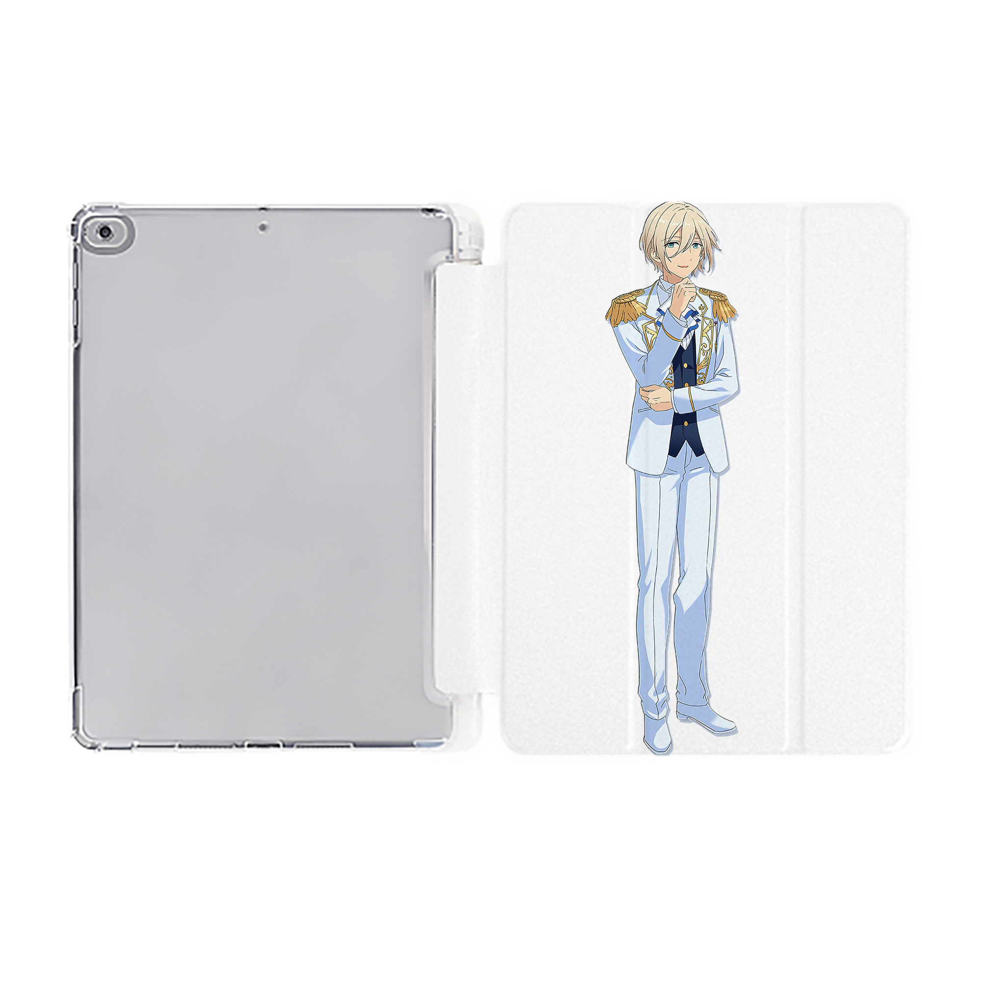 （画像用） あんさんぶるスターズ! Ensemble Stars IPad ケース ペン収納付き 三つ折りスタンド PUレザー×シリコン 対応機種9.5/10.5/10.9インチ